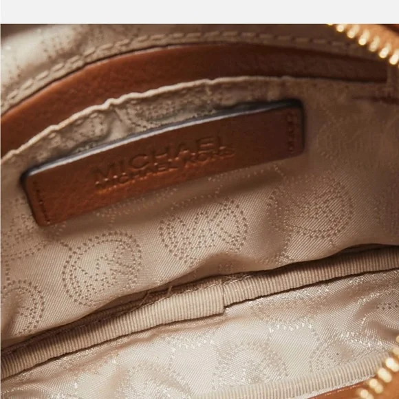 Michael Kors brown leather mini camera crossbody bag - Picture 5 of 11
